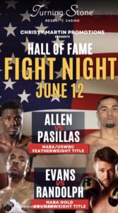 Pasillas vs Allen and Evans vs. Randolph to battle for NABA Titles in New York